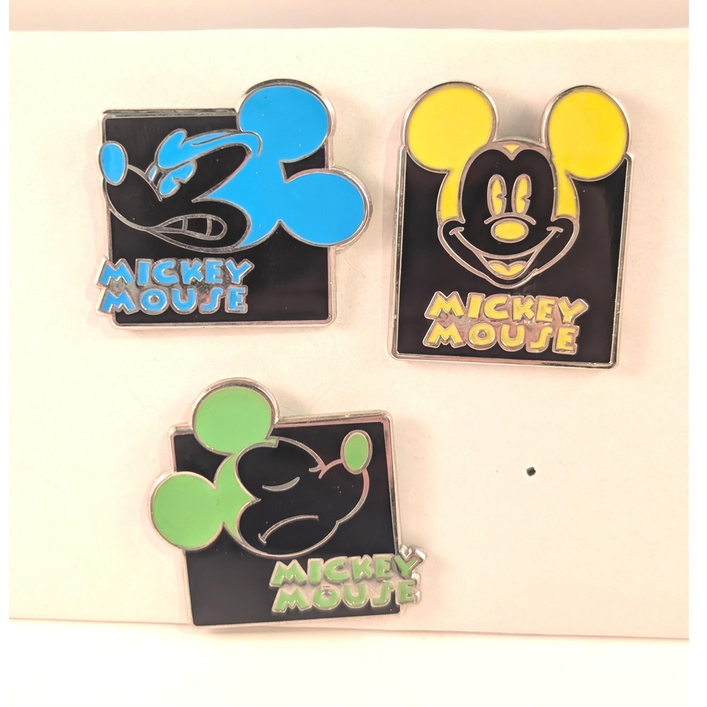 Disney Pin Lot 3 Mickey Mouse Pop-Art Expressions Mystery Collection